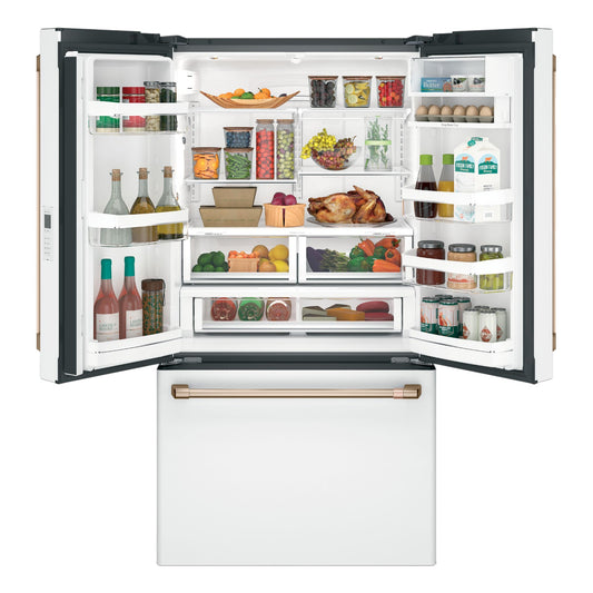 Café 23.1 cu ft Smart Counter-Depth French Door Refrigerator – Matte White