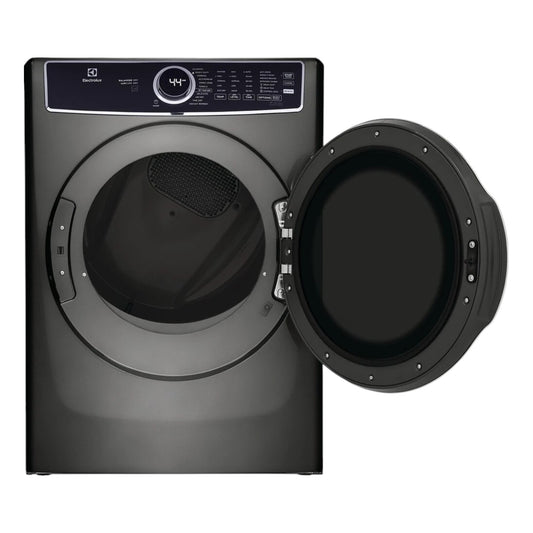 Electrolux 8.0 cu. ft. Front Load Gas Dryer with Perfect Steam and Balanced Dry – Titanium