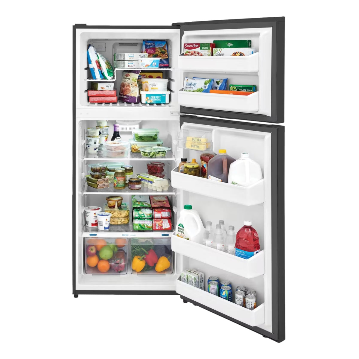 Frigidaire 17.6 cu. ft. Top Freezer Refrigerator – Fingerprint-Resistant Stainless Steel Look