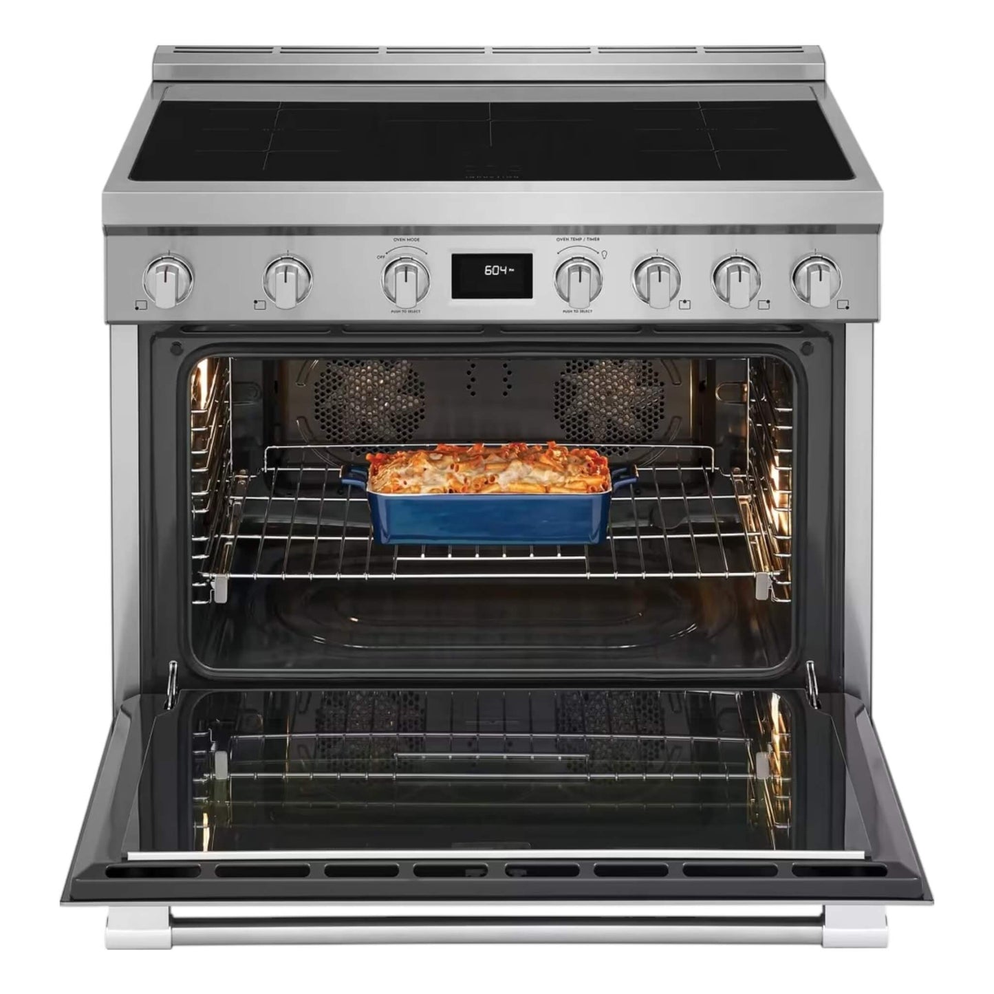 Frigidaire Professional 36 in. 4.4 cu. ft. Freestanding Induction Range with Dual Fan Convection – Smudge-Proof Stainless Steel