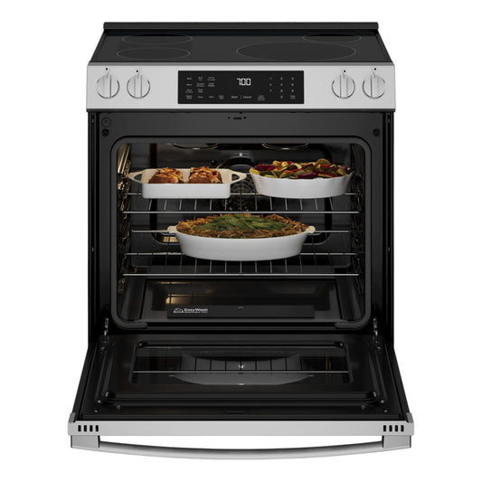 GE Profile 5.3 cu. ft. Smart Slide-In Induction & Convection Range with No Preheat Air Fry – Stainless Steel