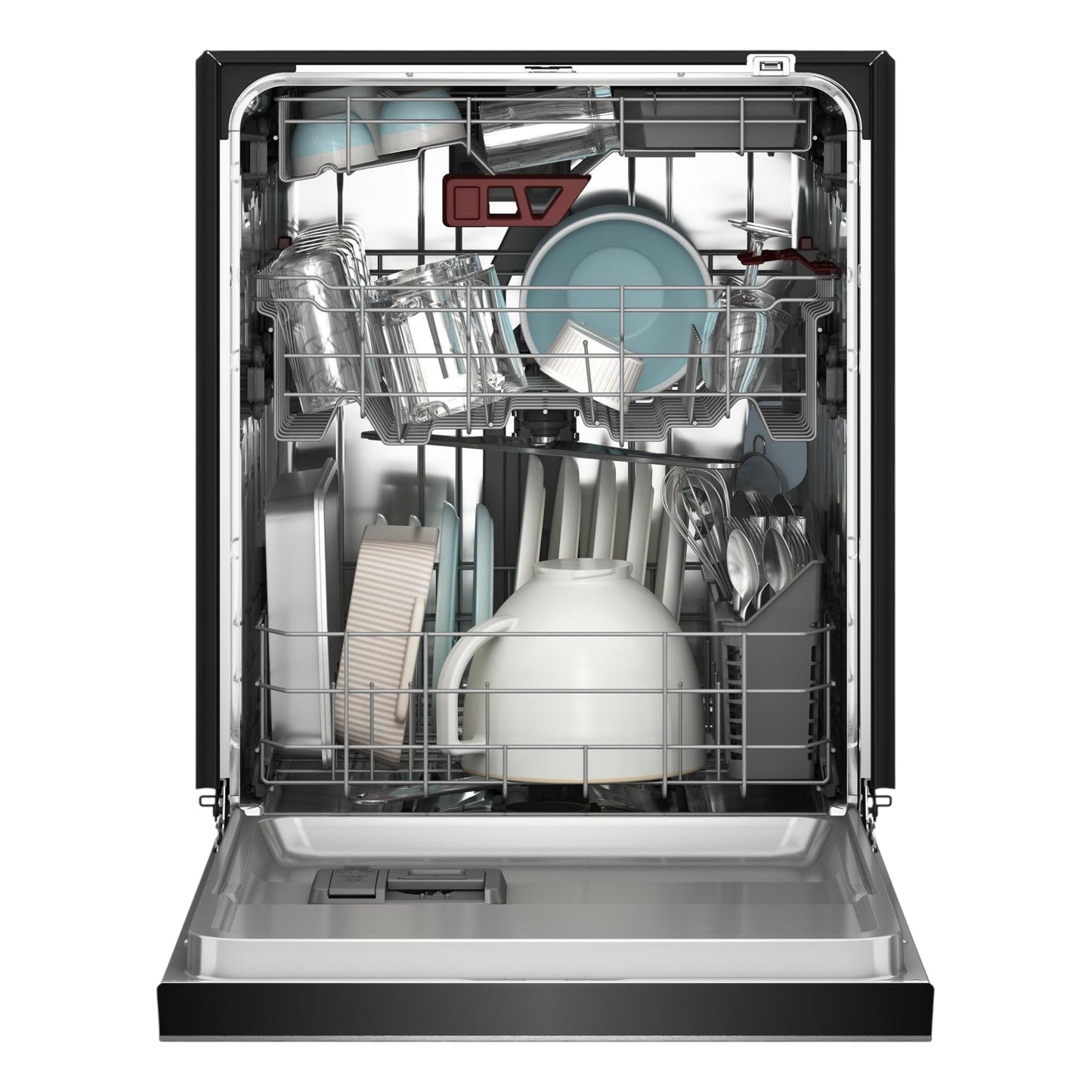 KitchenAid 24" Front Control Dishwasher with Third Level Jet Rack & 40+ Total Wash Jets – Stainless Steel