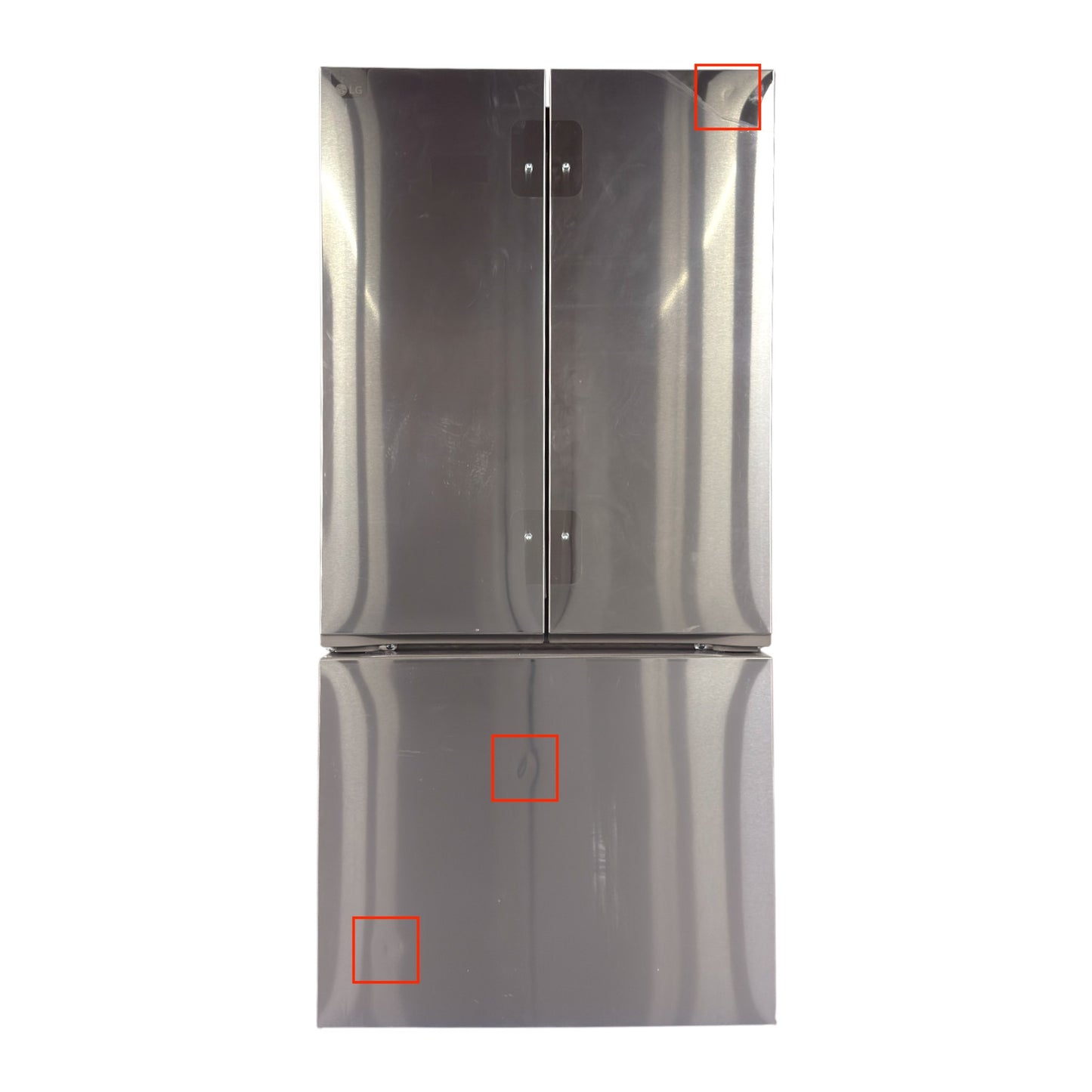 LG 21 cu ft 3-Door Counter-Depth MAX French Door Refrigerator – Stainless Steel