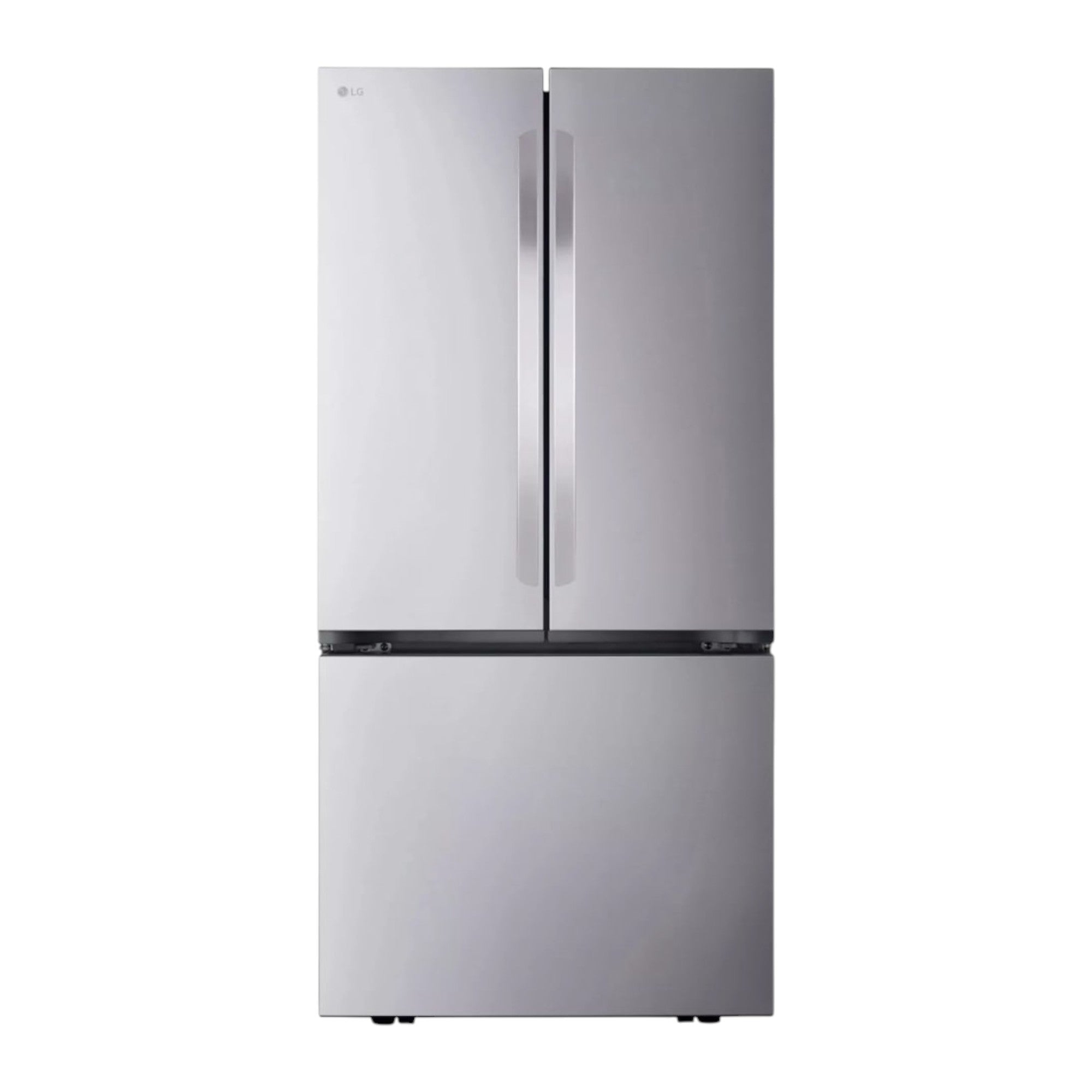 LG 21 cu ft 3-Door Counter-Depth MAX French Door Refrigerator – Stainless Steel