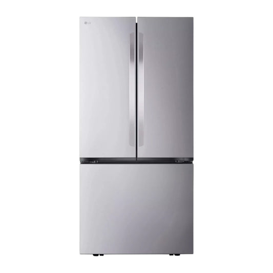 LG 21 cu ft 3-Door Counter-Depth MAX French Door Refrigerator – Stainless Steel