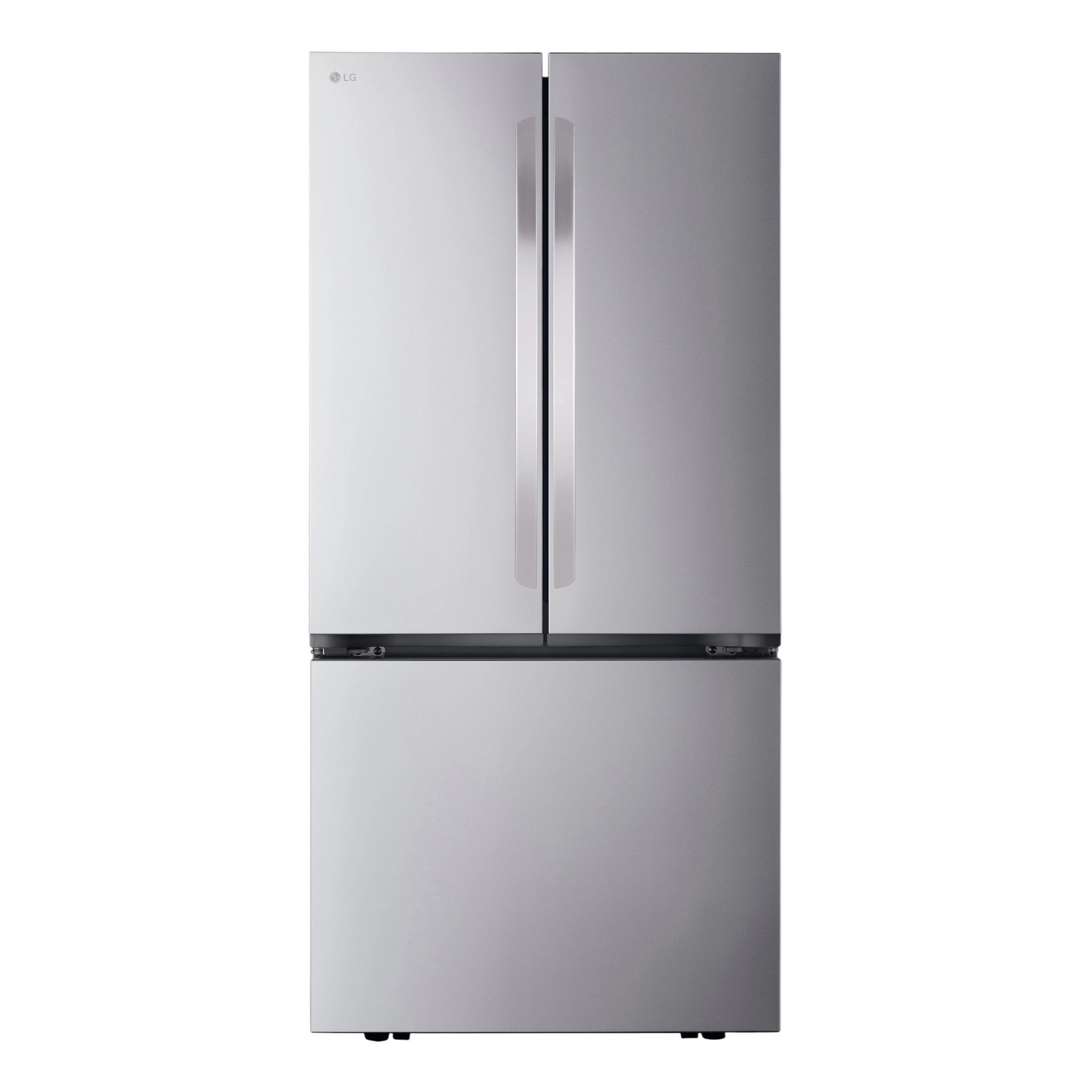 LG 21 cu ft 3-Door Counter-Depth MAX French Door Refrigerator – Stainless Steel
