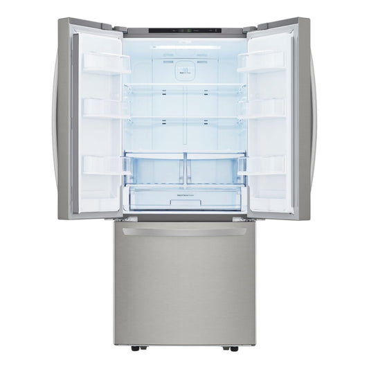 LG 22 cu ft French Door Refrigerator with Smart Cooling™ System & Multi-Air Flow™ Cooling – Stainless Steel