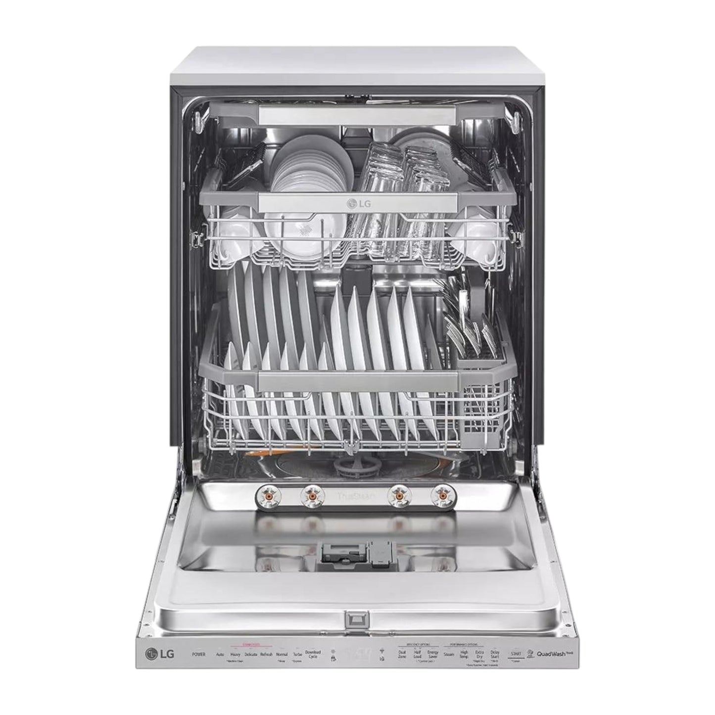 LG 24" Built-In Top-Control Dishwasher with QuadWash® Pro & TrueSteam® – Stainless Steel