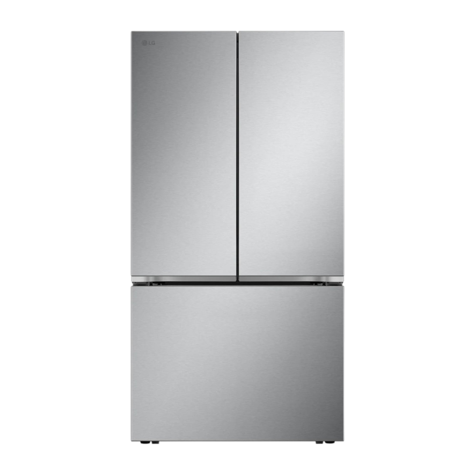 LG 27 cu ft Smart Counter-Depth MAX™ French Door Refrigerator with Internal Ice Maker & Smart Cooling Plus™ System – Stainless Steel