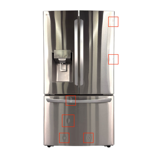 LG 28 cu ft Smart French Door Refrigerator with External Ice & Water Dispenser, Dual Ice Makers, Craft Ice® & Smart Cooling™ System – Stainless Steel