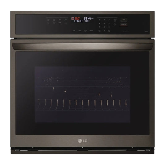 LG 4.7 cu ft Smart Wi-Fi Single Wall Oven with Fan Convection, Air Fry & EasyClean® – Black Stainless Steel