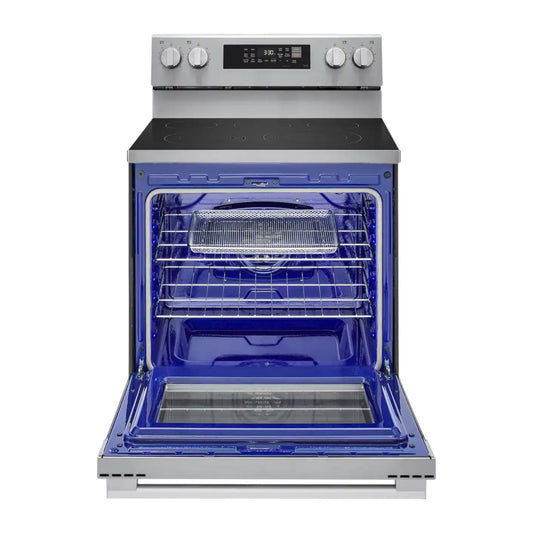 LG 6.3 cu ft Smart Wi-Fi Electric Range with Air Fry & EasyClean® – PrintProof™ Stainless