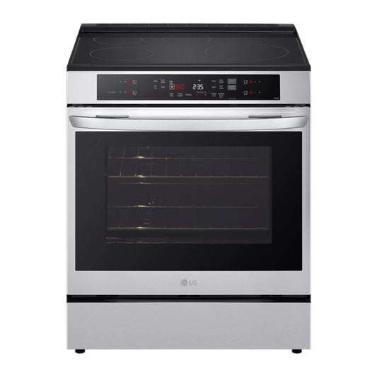 LG 6.3 cu ft Smart Wi-Fi Induction Slide-In Range with Air Fry & EasyClean® – PrintProof™ Stainless