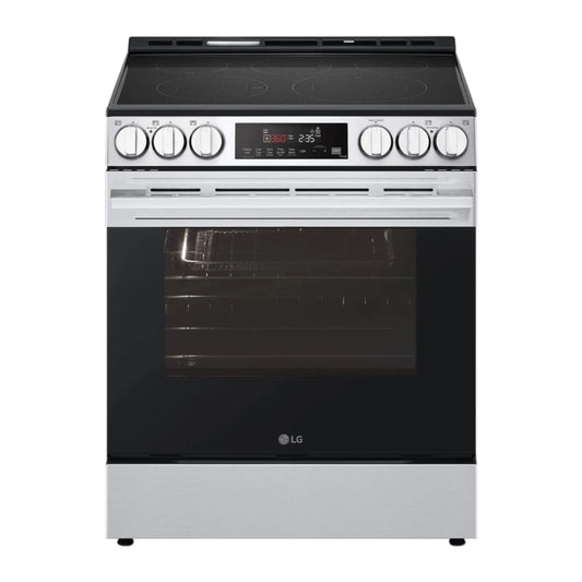 LG 6.3 cu ft Smart Wi-Fi Slide-In Electric Range with Air Fry & EasyClean® – PrintProof™ Stainless