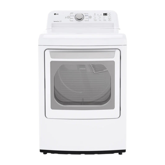 LG 7.3 cu ft Ultra-Large Electric Dryer with Sensor Dry and EasyLoad Door – White