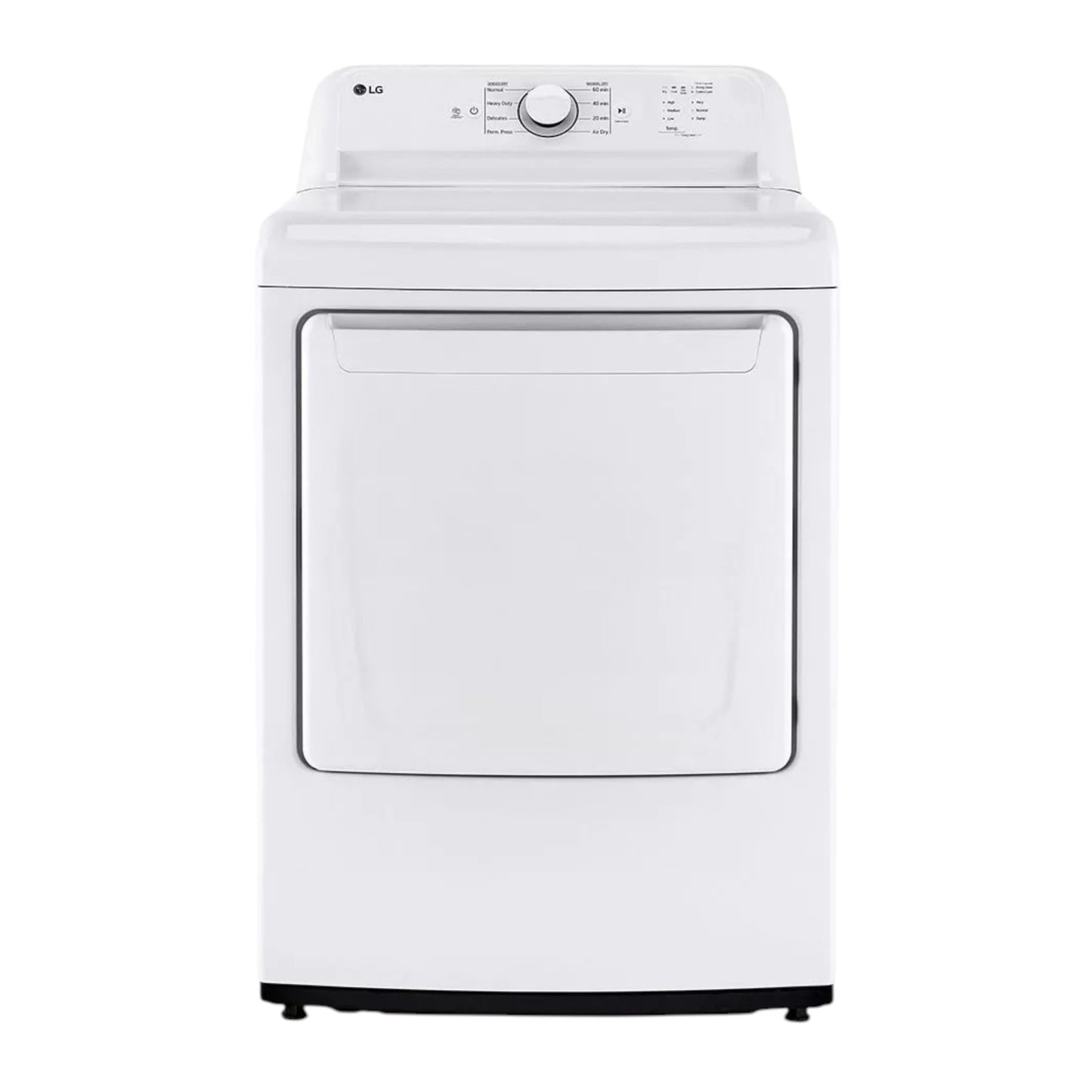 LG 7.3 cu ft Electric Dryer with FlowSense™ and Sensor Dry Technology – White