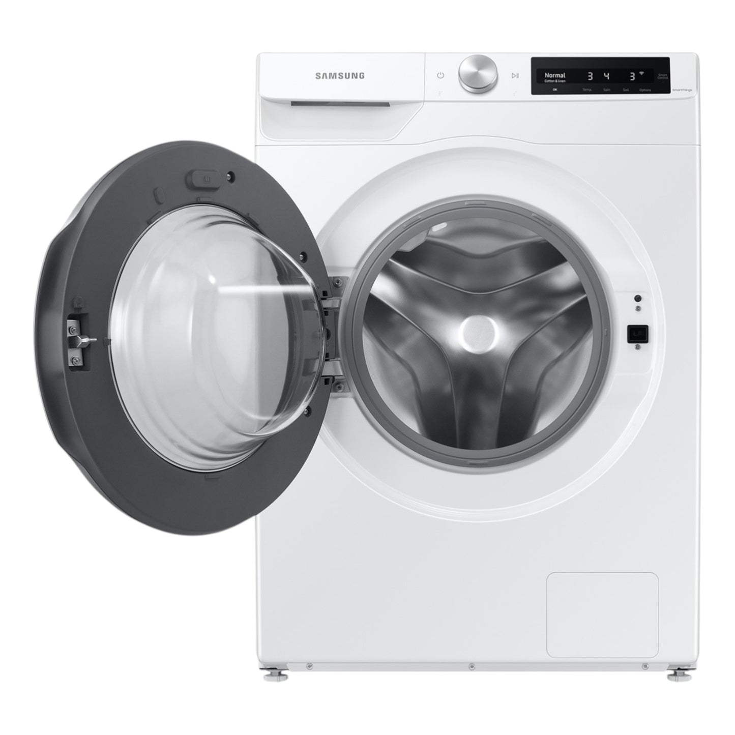 Samsung 2.5 cu. ft. Compact Front Load Washer with AI Smart Dial and Super Speed Wash – White