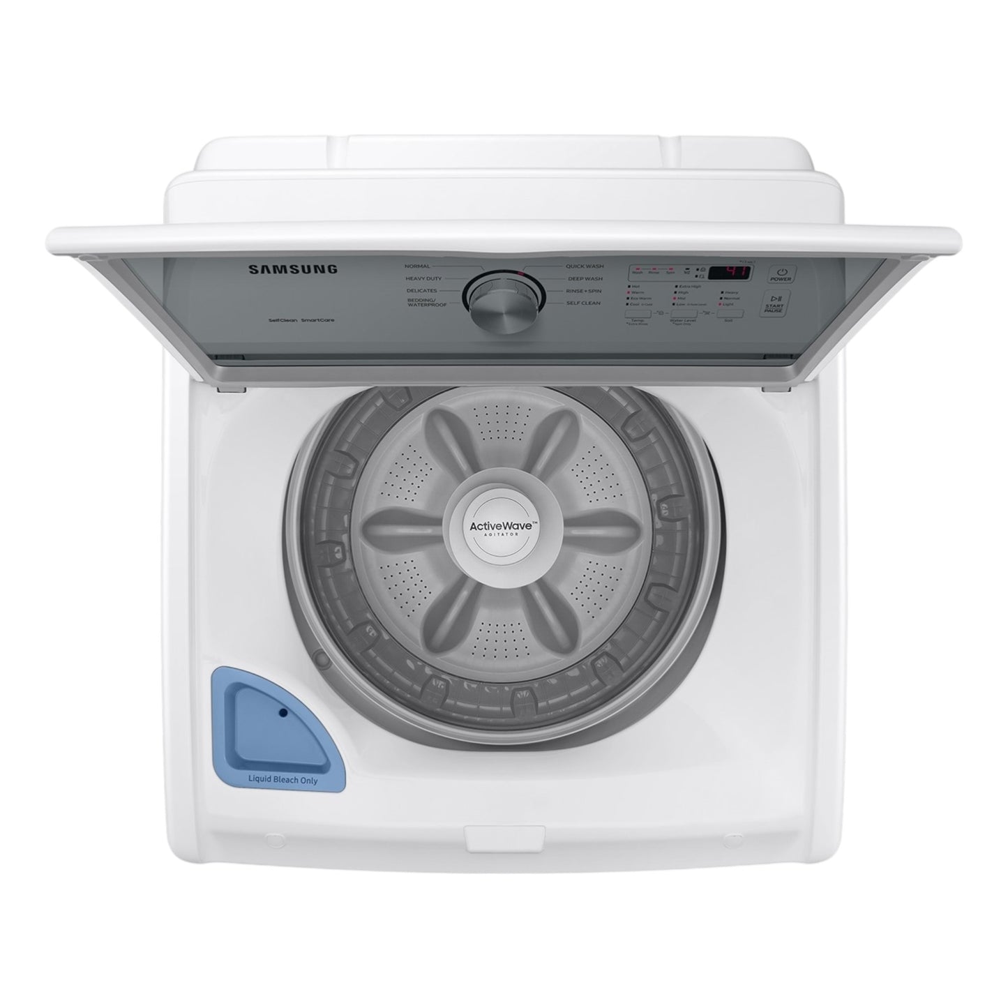 Samsung 4.4 cu. ft. Top Load Washer with ActiveWave™ Agitator and Soft-Close Lid – White