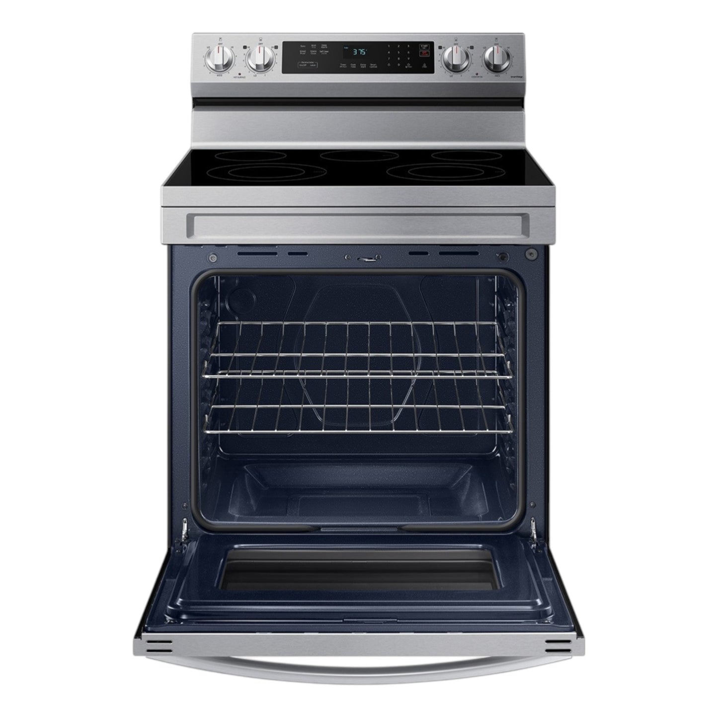 Samsung 6.3 cu. ft. Smart Freestanding Electric Range with Rapid Boil™ & Self Clean – Stainless Steel