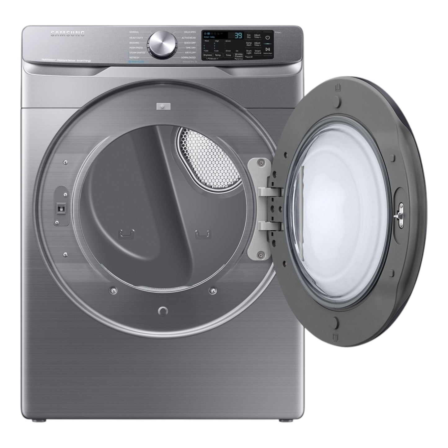 Samsung 7.5 cu. ft. Smart Electric Dryer with Steam Sanitize+ & Sensor Dry – Platinum