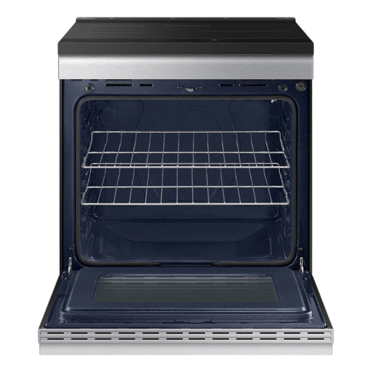 Samsung Bespoke 6.3 cu. ft. Smart Slide-In Induction Range with Anti-Scratch Glass Cooktop – Stainless Steel