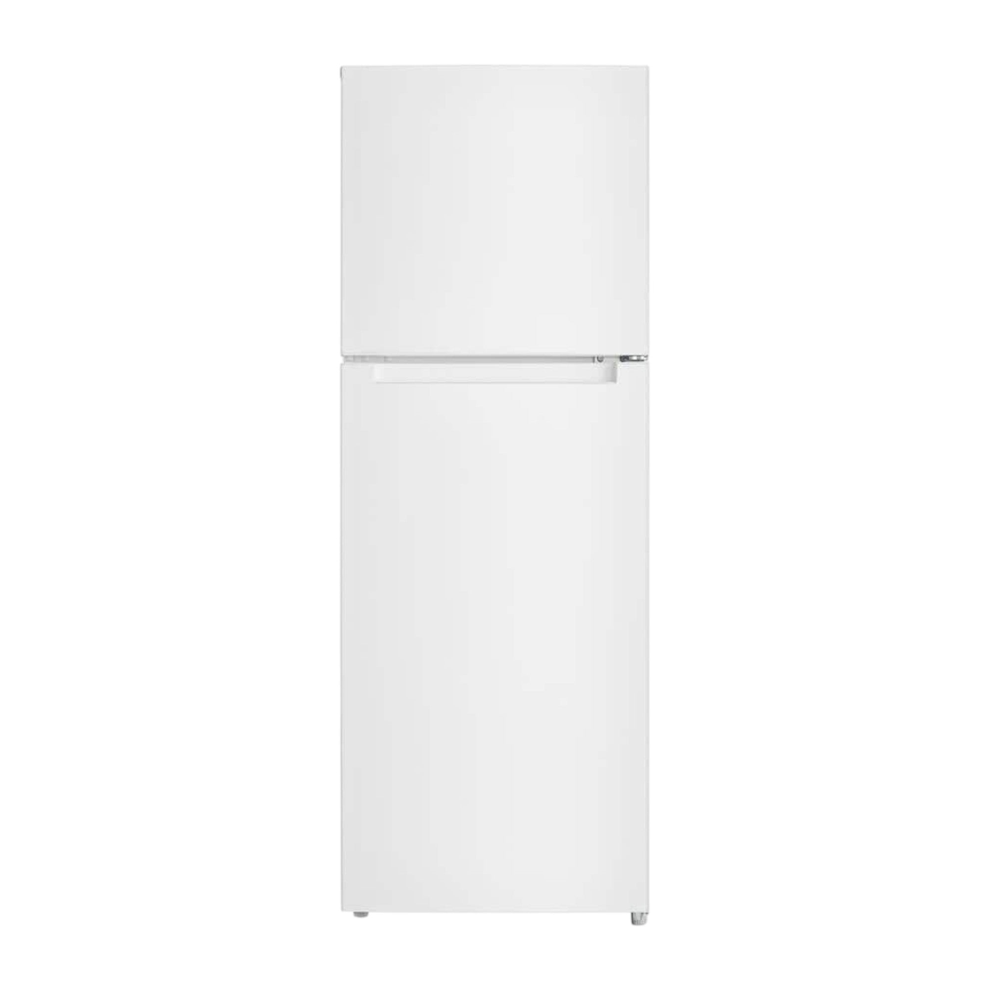 Vissani 10.1 cu ft Top-Freezer Refrigerator with Adjustable Glass Shelves & Reversible Door – White