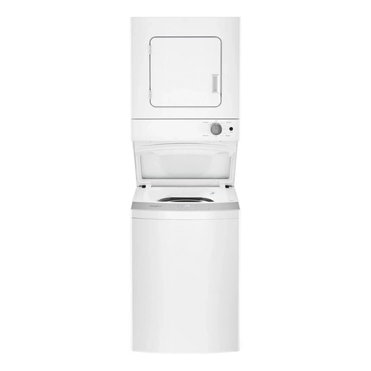 Whirlpool 1.6 cu. ft. 24-Inch Wide Electric Stacked Laundry Center with 6 Wash Cycles and AutoDry™ – White