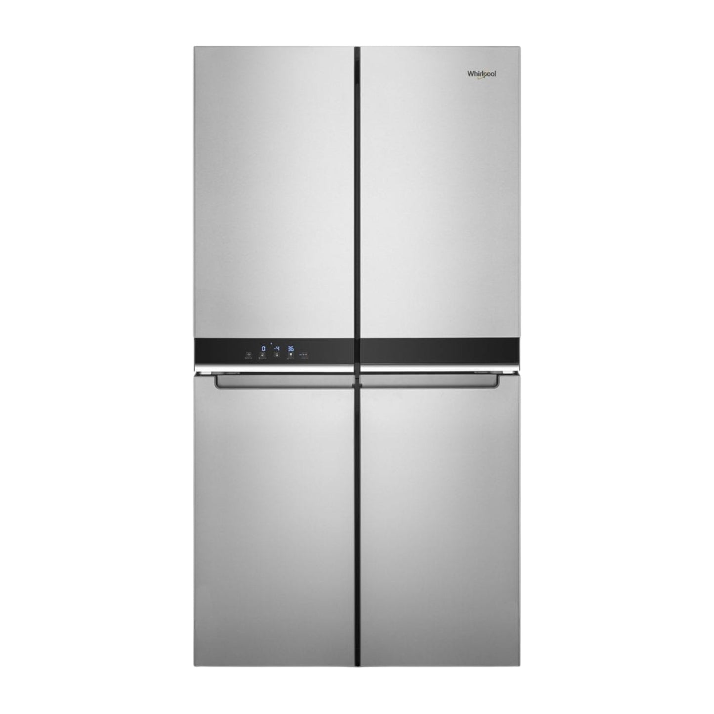 Whirlpool 19.4 cu ft 4-Door Counter-Depth French Door Refrigerator with Flexible Temperature Zone – Stainless Steel