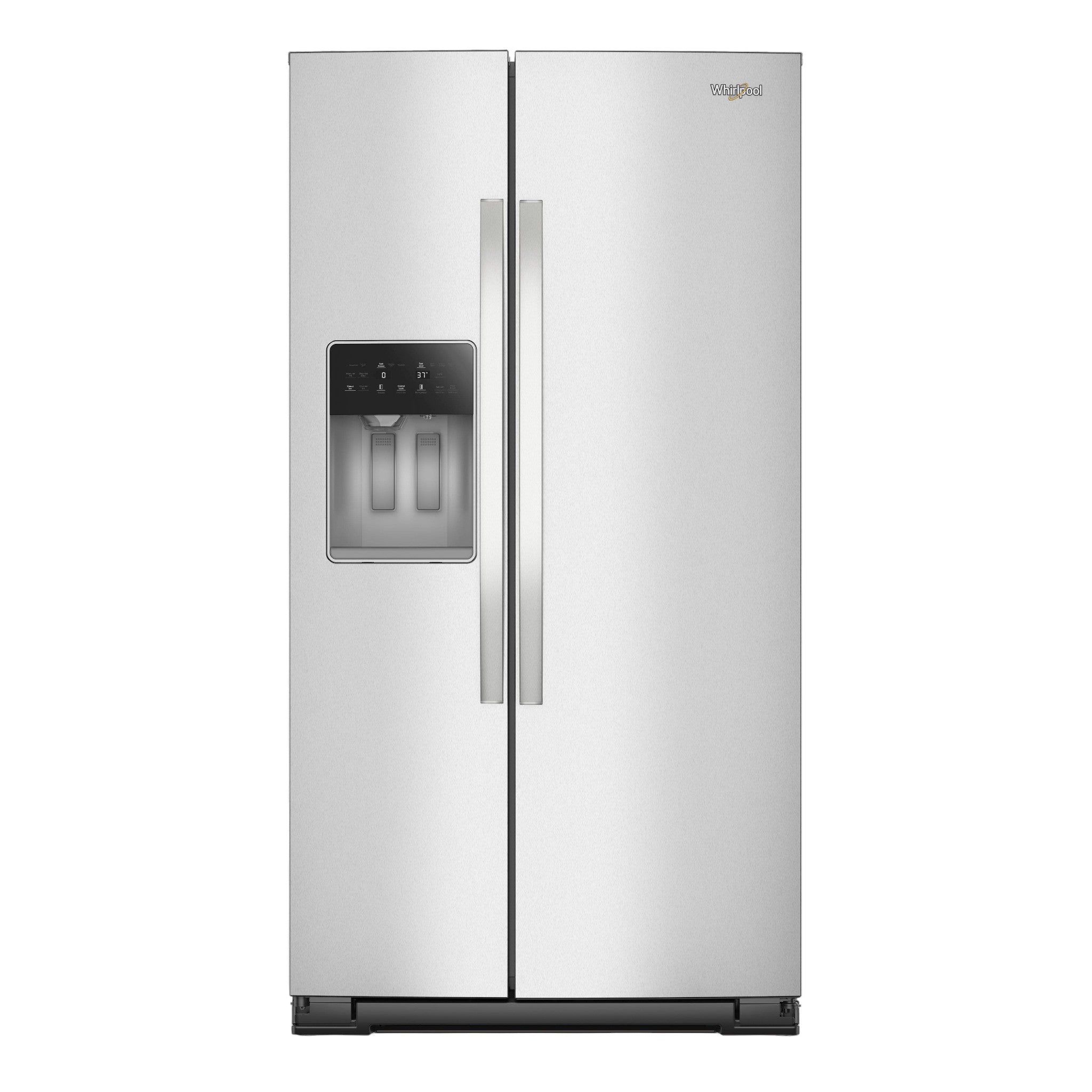 Whirlpool 21.4 cu. ft. 36-in Counter-Depth Side-by-Side Refrigerator with TruCool™ System – Stainless Steel