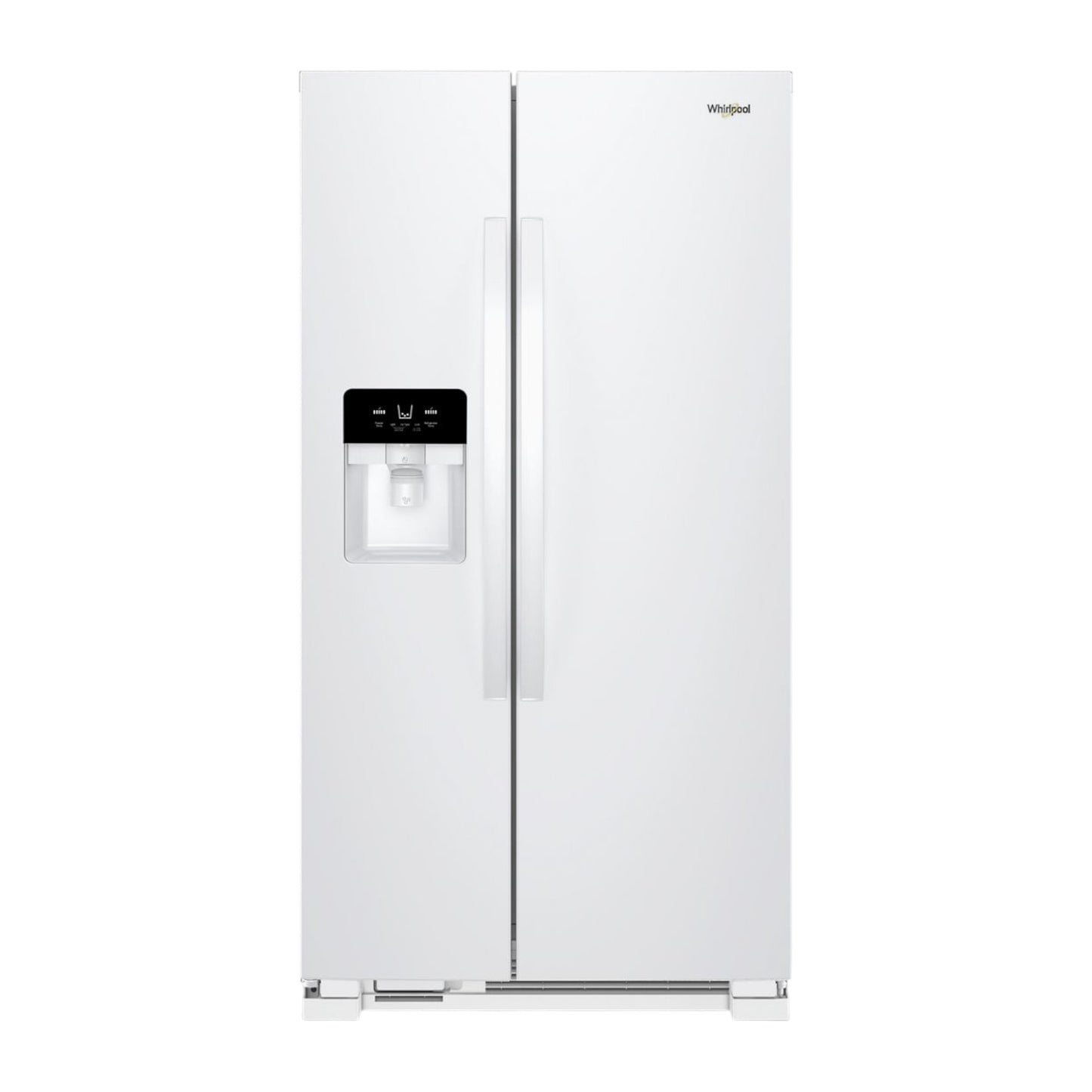 Whirlpool 21 cu ft Side-by-Side Refrigerator with In-Door Ice & Water Dispenser – White