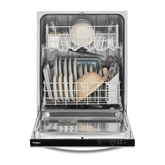 Whirlpool 24" Top-Control Dishwasher with Sensor Cycle & Triple Filtration Wash System – Stainless Steel