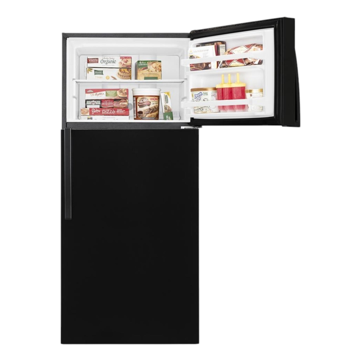 Whirlpool 28-Inch 14 cu. ft. Top Freezer Refrigerator – Black