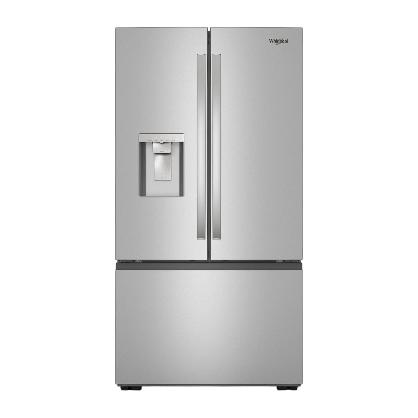 Whirlpool 30 cu ft French Door Refrigerator with Dual Ice Makers & In-Door Water Dispenser – Stainless Steel