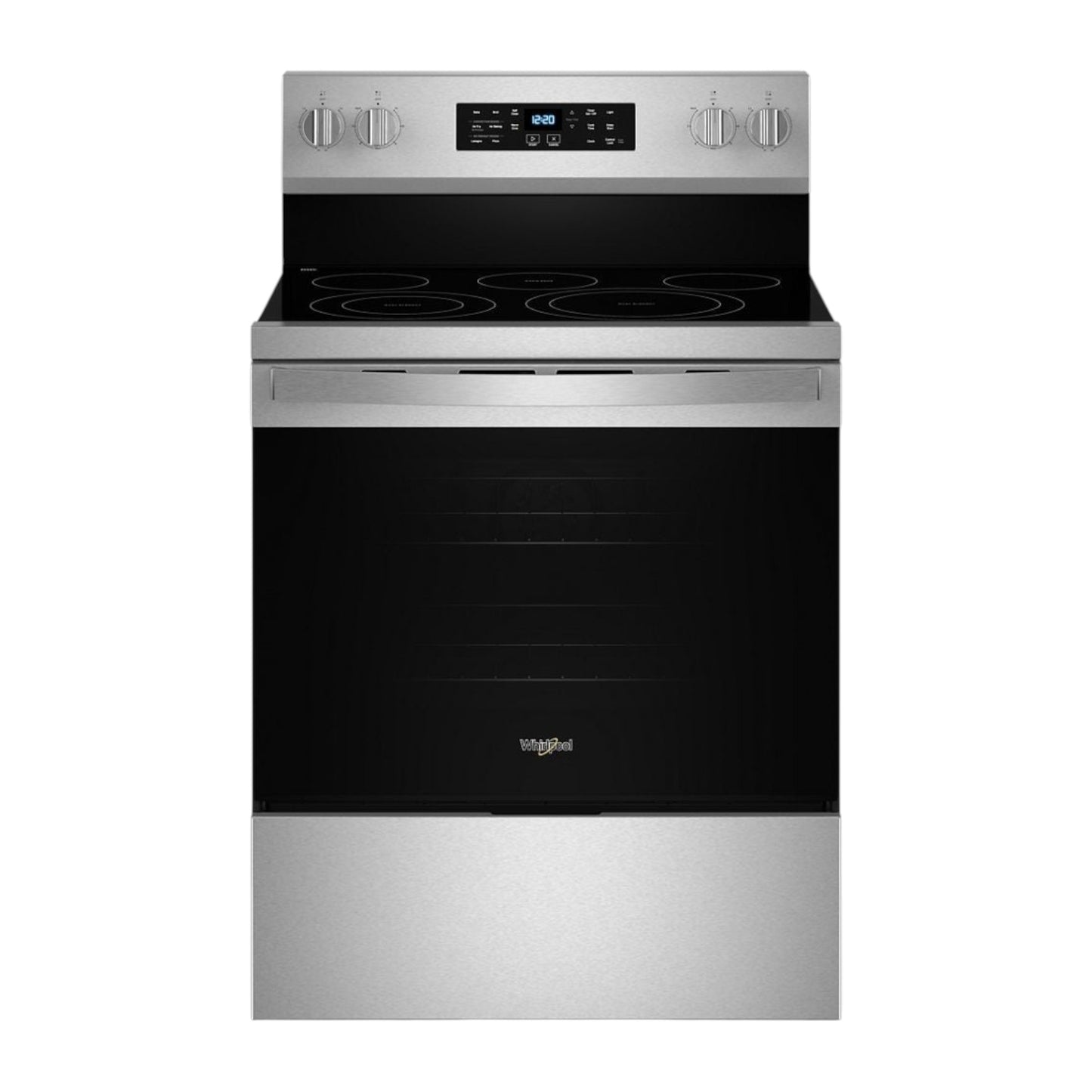 Whirlpool 5.3 cu ft Smart Slide-In Electric Range with Air Fry Cooking Technology, Convection & Self-Cleaning Oven – Stainless Steel