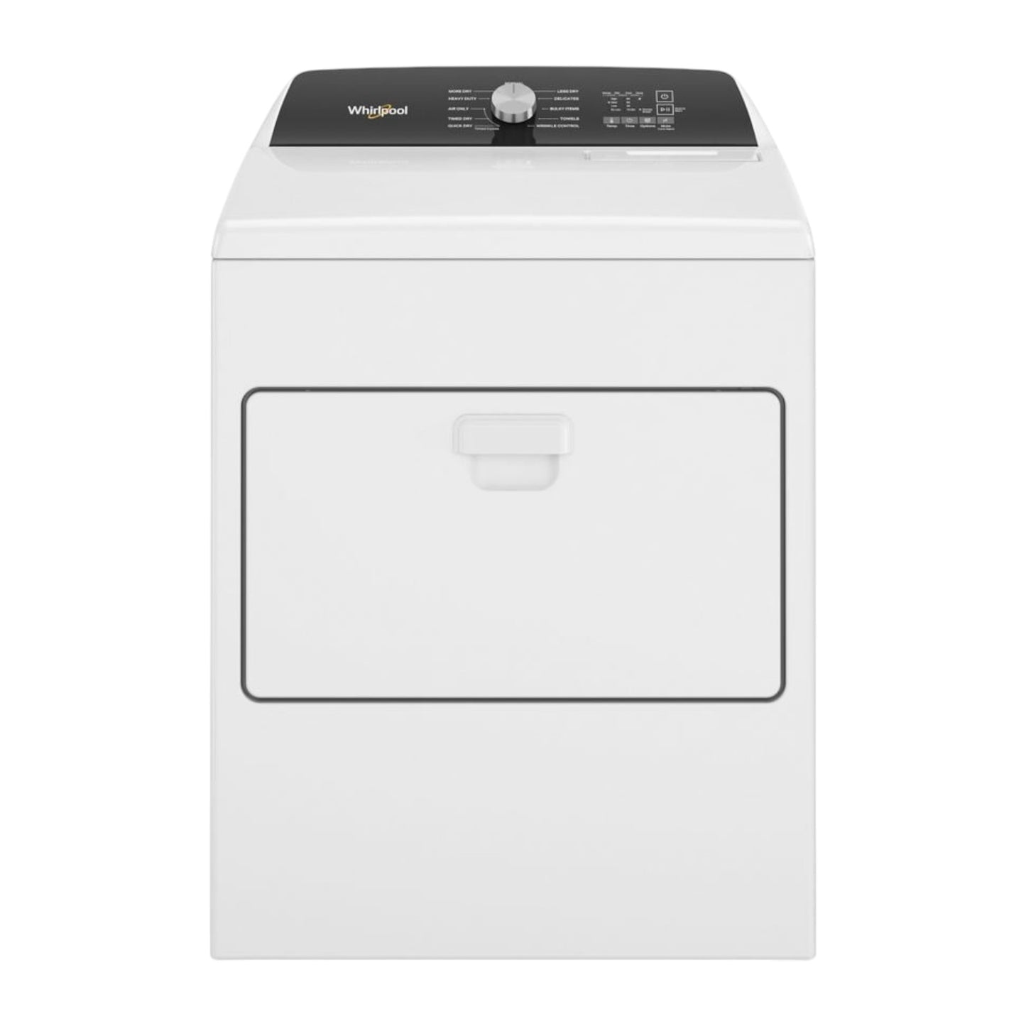 Whirlpool 7.0 cu ft Electric Dryer with Advanced Moisture Sensing & Wrinkle Shield™ Option – White