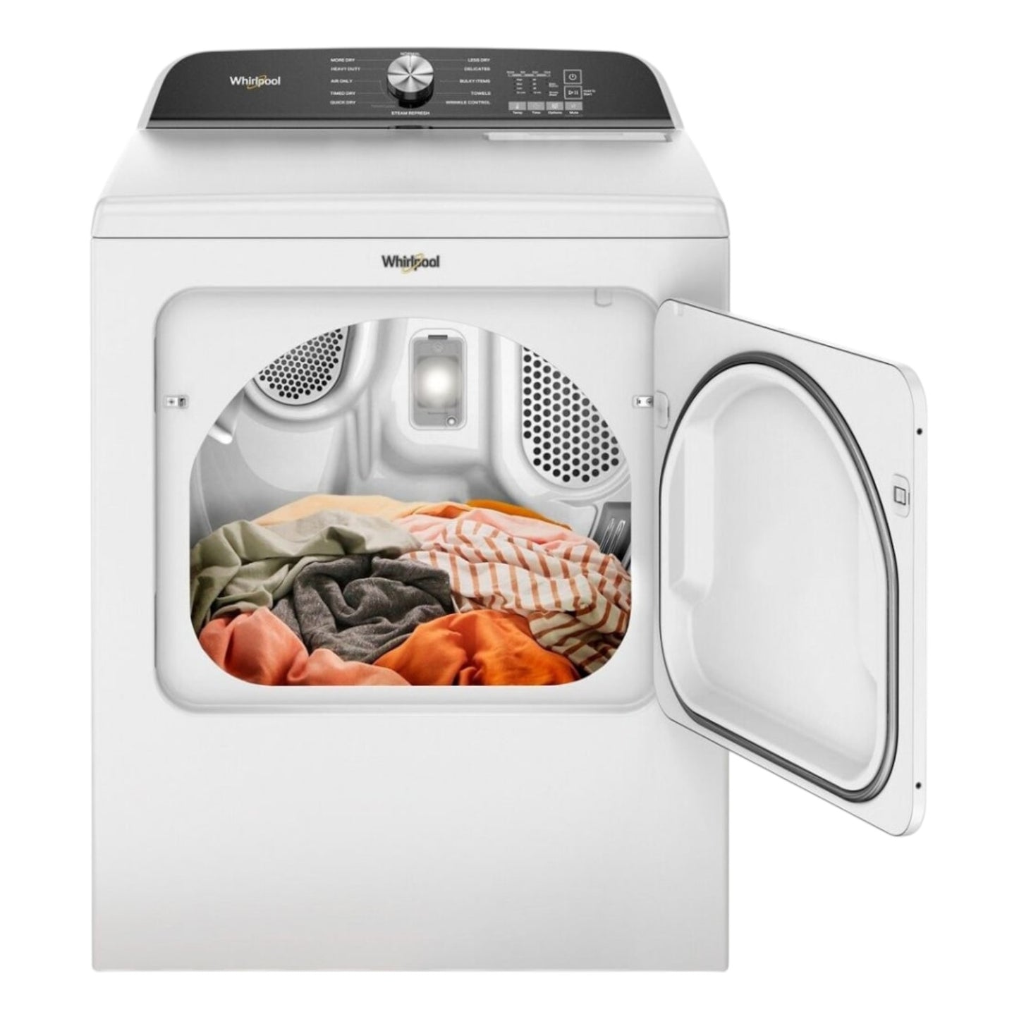 Whirlpool 7.0 cu. ft. Gas Dryer with Moisture Sensing & Steam Refresh Cycle – White