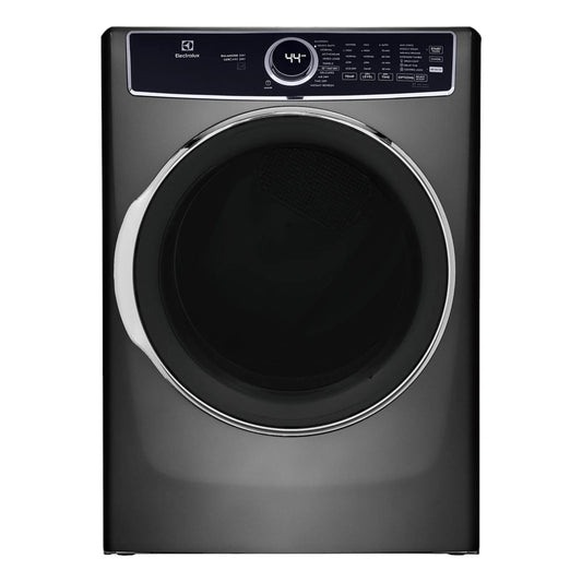 Electrolux 8.0 cu. ft. Front Load Electric Dryer with Perfect Steam and Balanced Dry – Titanium