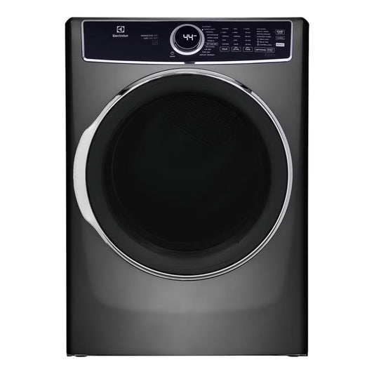 Electrolux 8.0 cu. ft. Front Load Gas Dryer with Perfect Steam and Balanced Dry – Titanium