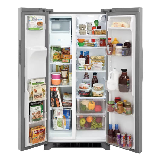 Frigidaire 22.3 cu. ft. Side-by-Side Refrigerator with External Ice and Water Dispenser – Stainless Steel