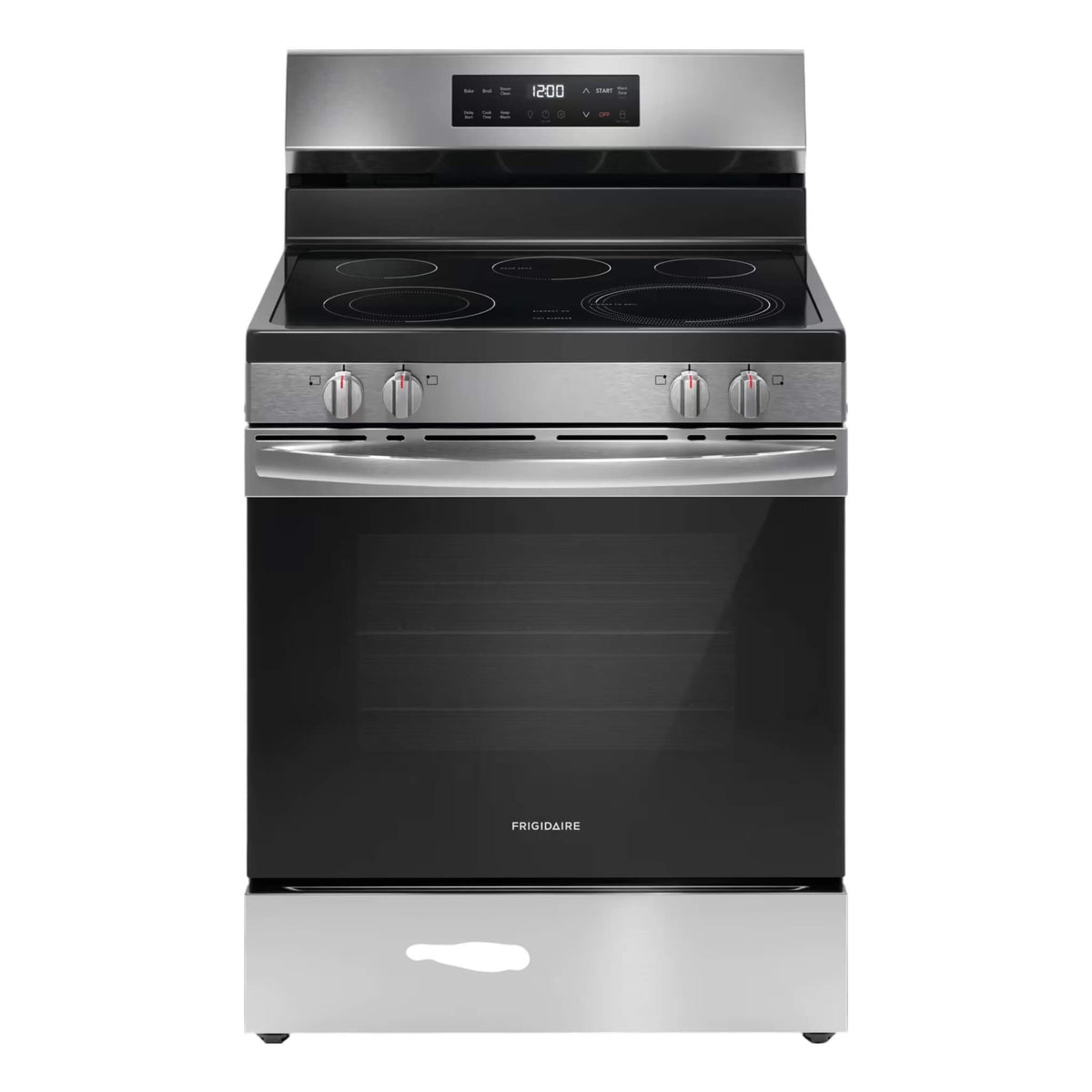 Frigidaire 30 in. 5.3 cu. ft. Freestanding Electric Range with EvenTemp Cooktop – Stainless Steel