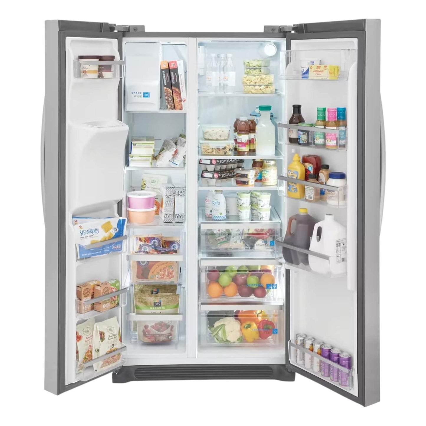 Frigidaire Gallery 22.3 cu. ft. Counter-Depth Side-by-Side Refrigerator with External Ice and Water Dispenser – Smudge-Proof Stainless Steel