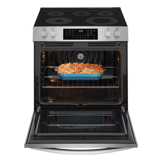 Frigidaire Gallery 30 in. 5.3 cu. ft. Freestanding Electric Range with Total Convection – Smudge-Proof Stainless Steel