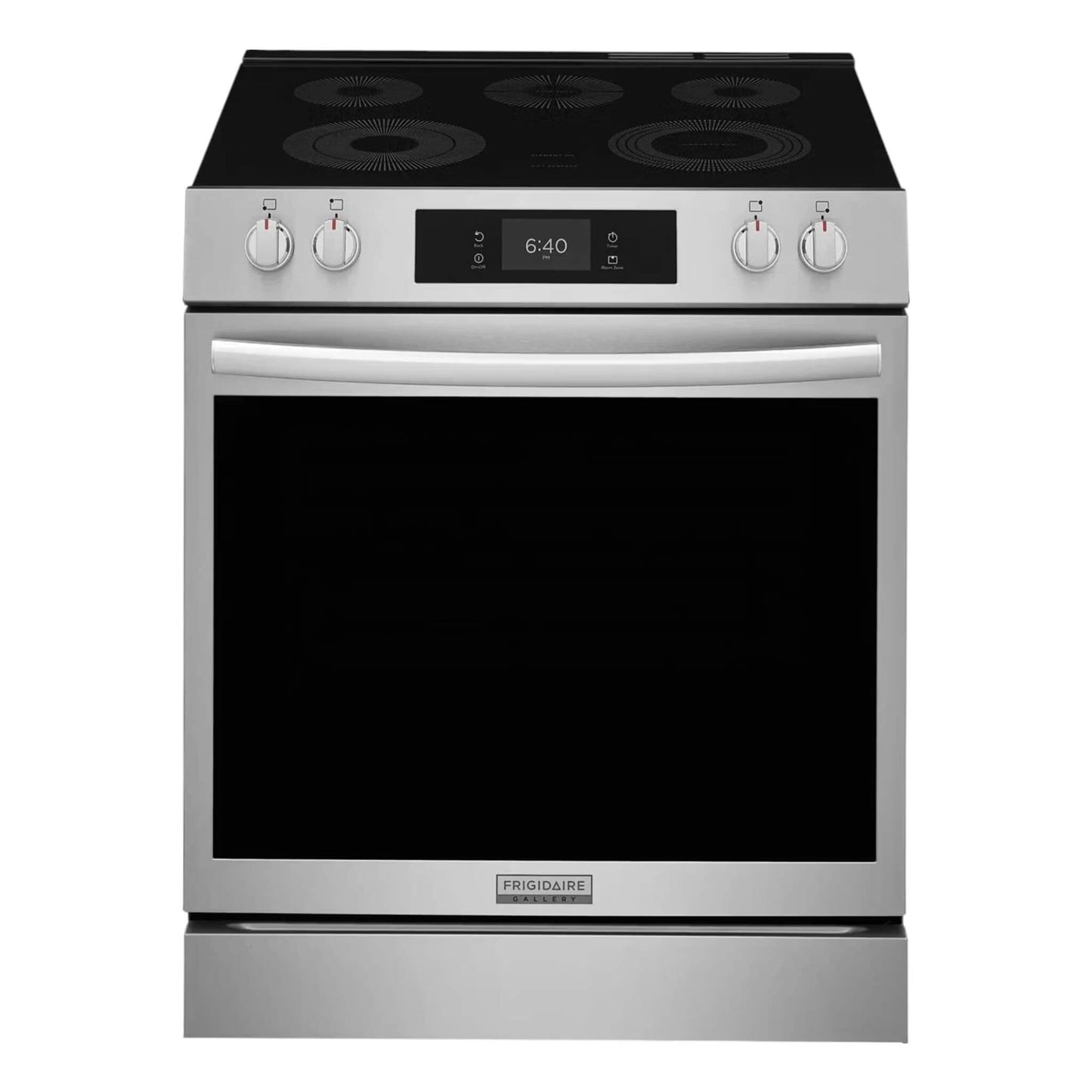 Frigidaire Gallery 30 in. 6.2 cu. ft. Freestanding Electric Range with Stone-Baked Pizza and Total Convection – Smudge-Proof Stainless Steel