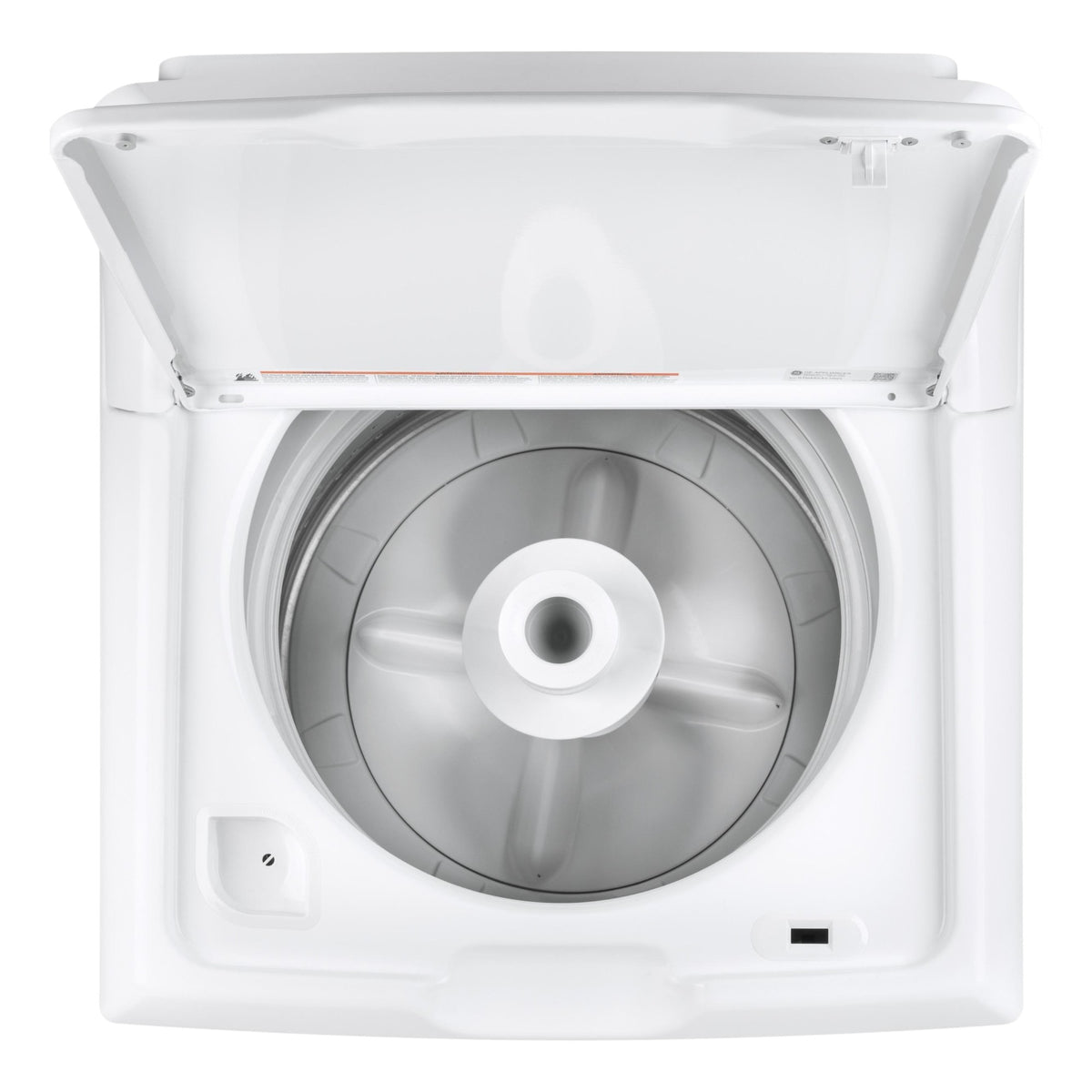 GE 4.0 cu ft Top Load Washer with Agitator & Stainless Steel Basket – White