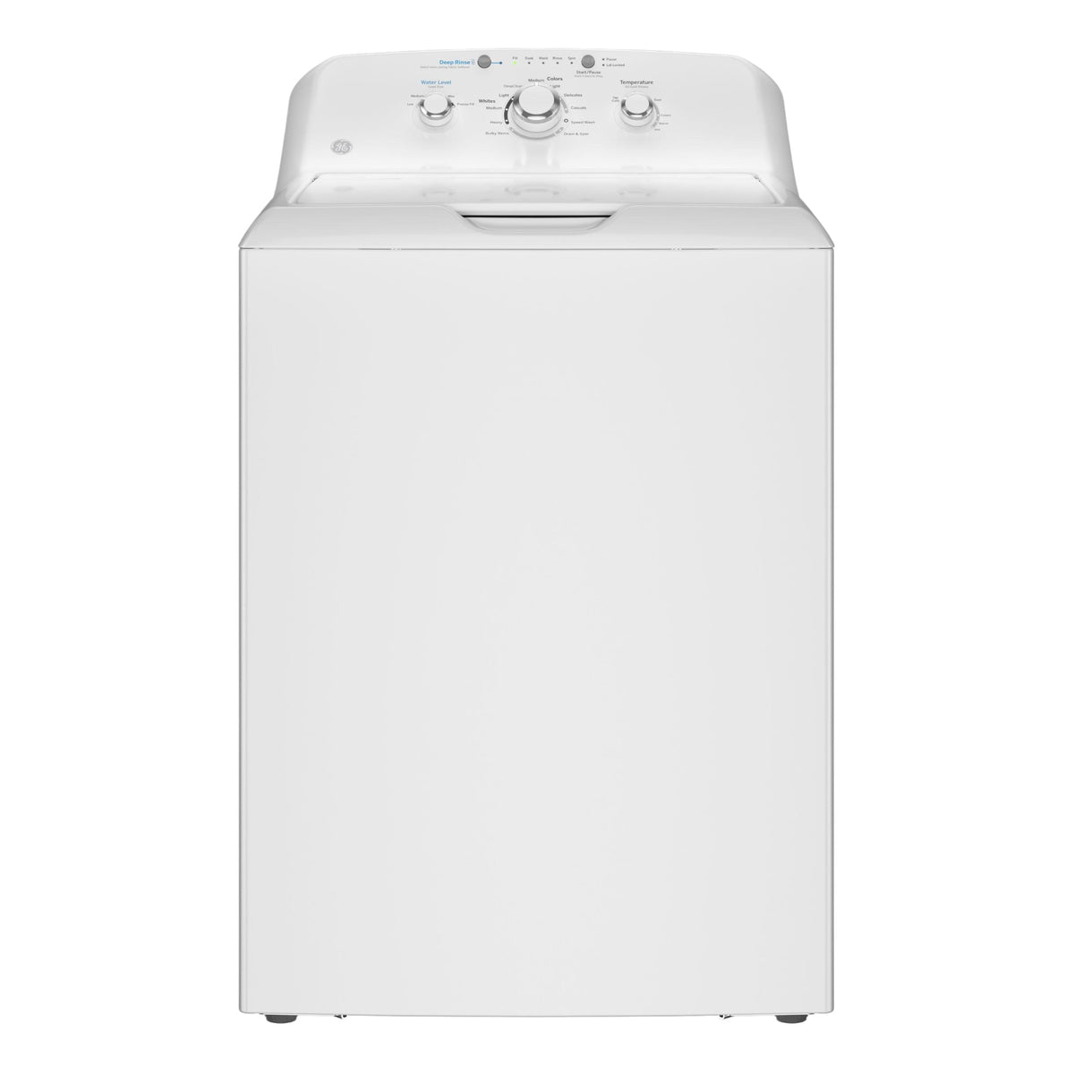 GE 4.0 cu ft Top Load Washer with Agitator & Stainless Steel Basket – White