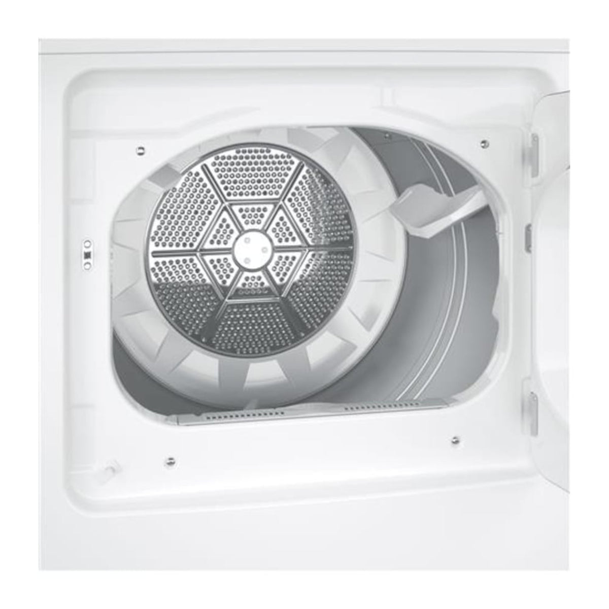 GE 6.2 cu ft Gas Dryer with Auto Dry & Multiple Heat Selections – White