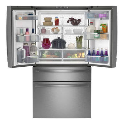 GE Profile 23.2 cu ft Smart Counter-Depth French Door Refrigerator with AutoFill Pitcher – Fingerprint Resistant Stainless Steel – view 2