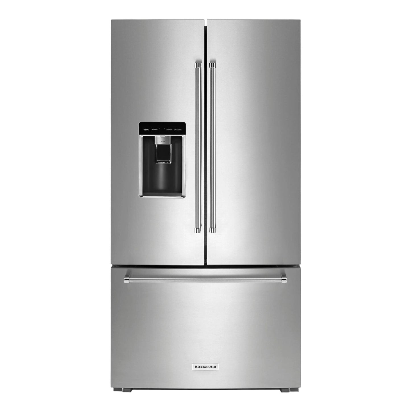 KitchenAid 23.8 cu. ft. Counter-Depth French Door Refrigerator with Platinum Interior & PrintShield™ Finish – Stainless Steel