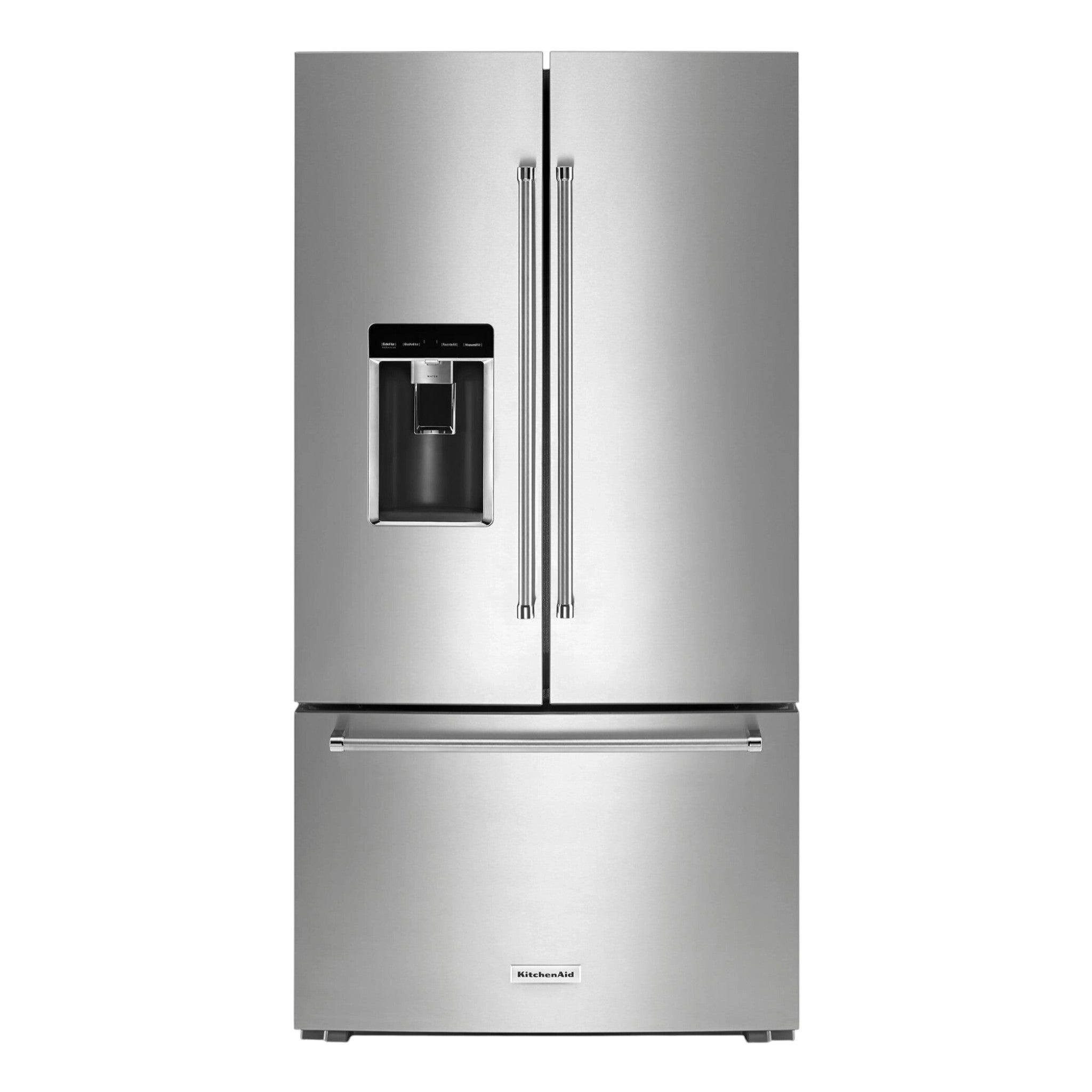 KitchenAid 23.8 cu. ft. Counter-Depth French Door Refrigerator with Platinum Interior & PrintShield™ Finish – Stainless Steel