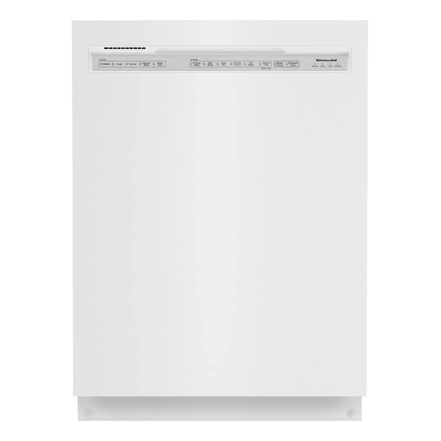 KitchenAid 24-Inch 39 dBA Front Control Dishwasher with Third Level Utensil Rack – White